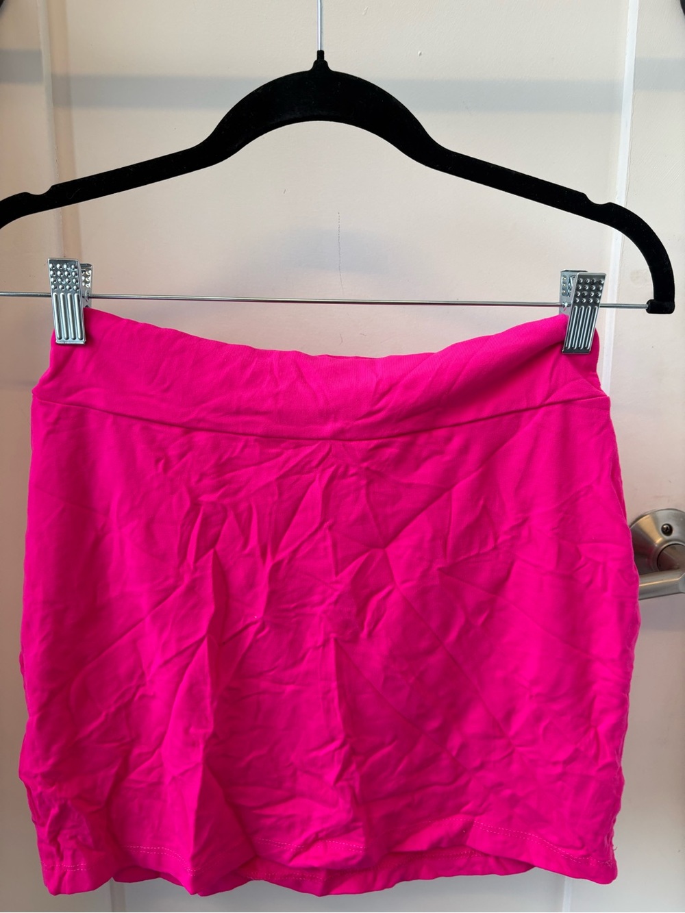 Susana Monaco Bright Pink Stretch Mini Skirt